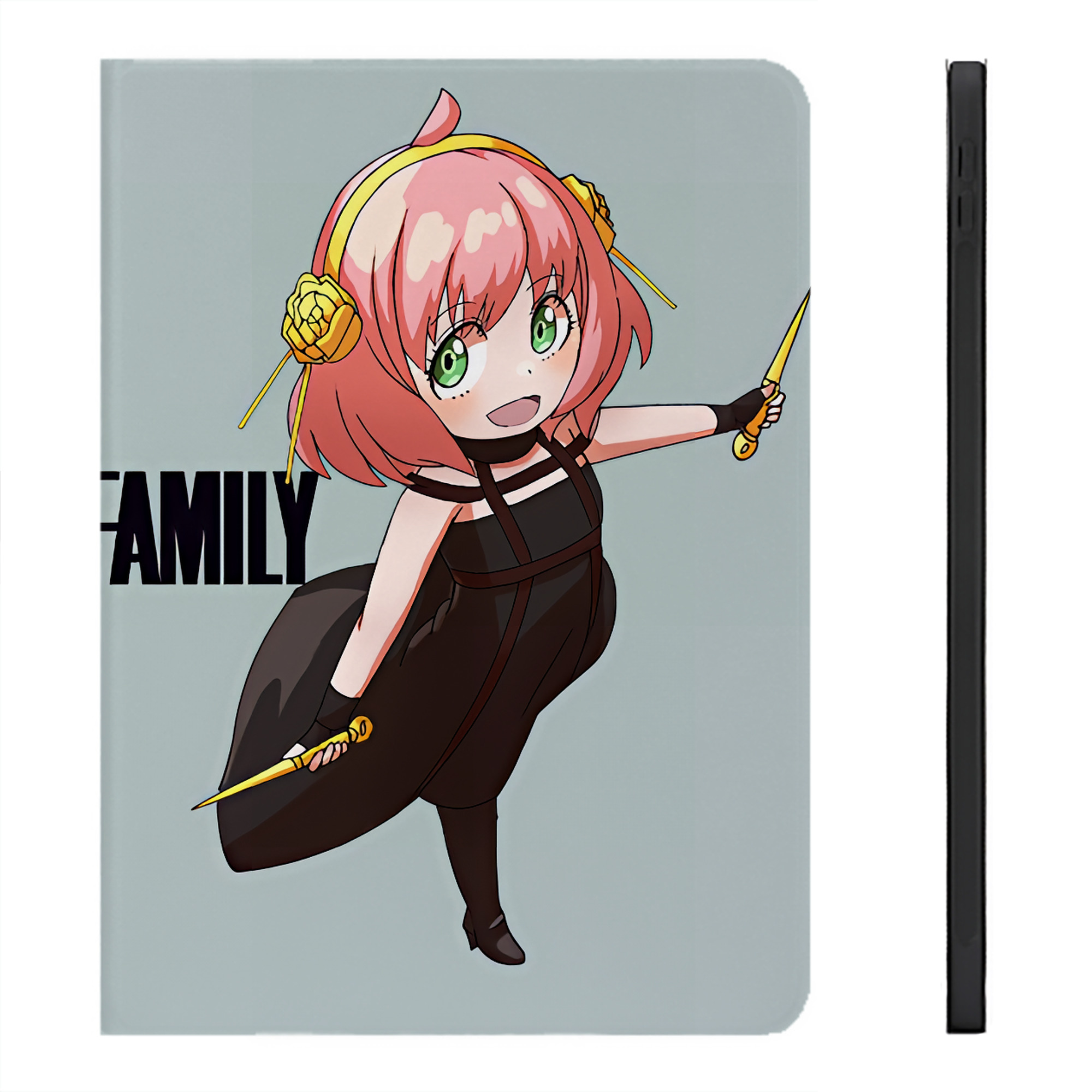 （画像用） SPY×FAMILY间谍家家酒 IPadケース ペンホルダー付き ブックスタイルデザイン